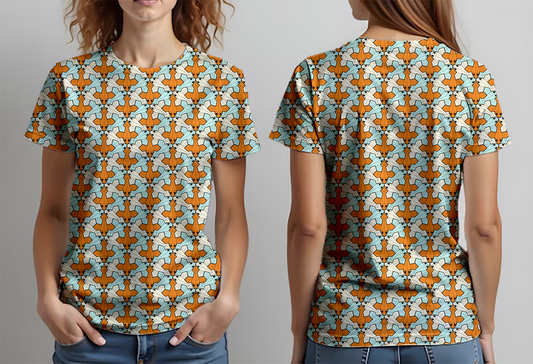 Peces alados blanco naranja