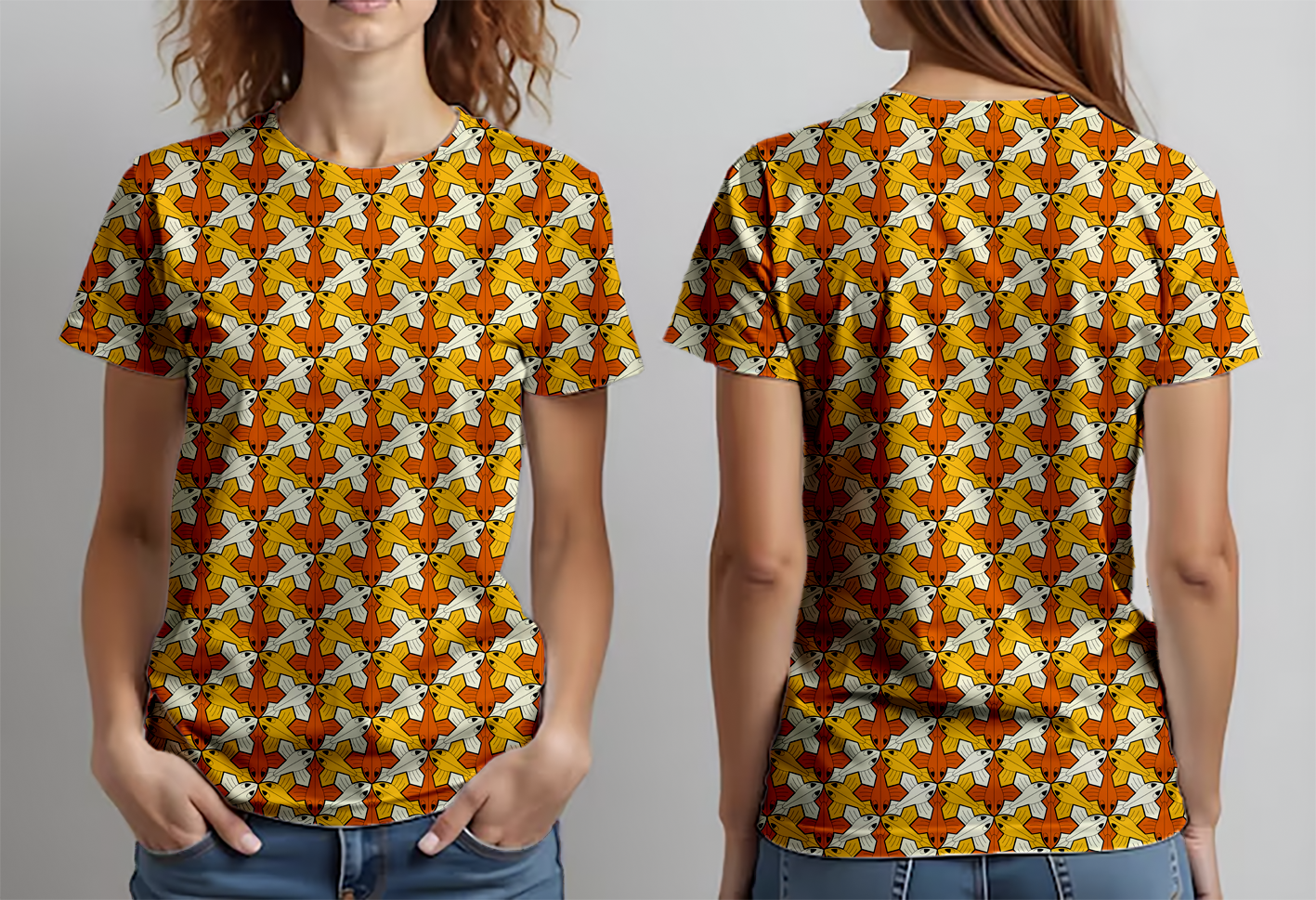 Peces alados anaranjados