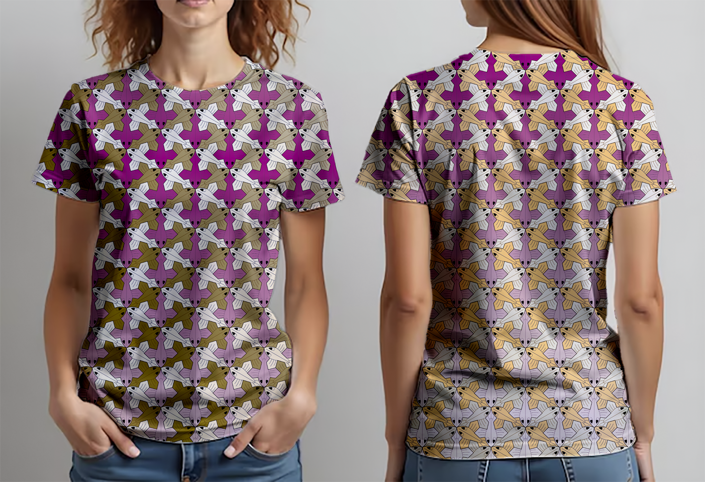 Peces alados morado cafe