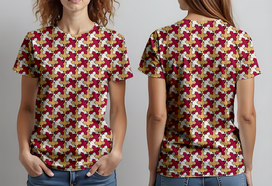 Peces alados rojo naranja