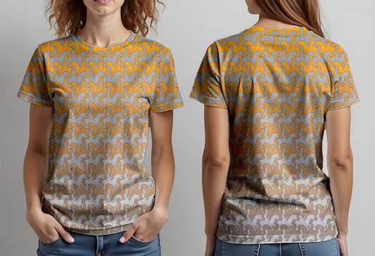 Caballeros gris naranja