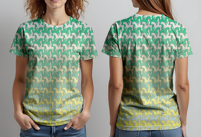 Caballeros turquesa amarillo