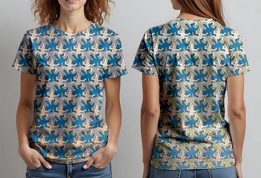 Lagartos celeste naranja