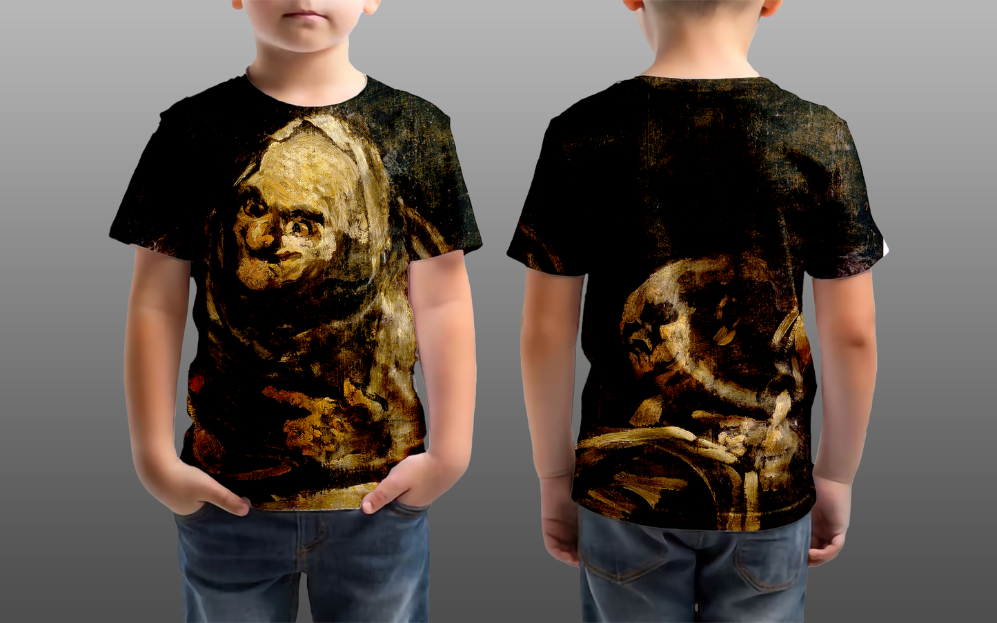 Francisco de Goya - Viejos comiendo sopa