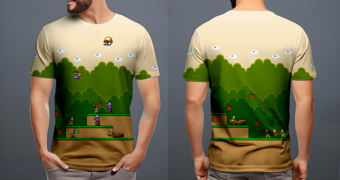 Yoshi island stage - Super Mario Bros.