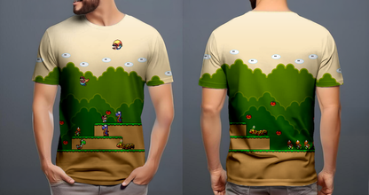 Yoshi island stage - Super Mario Bros.