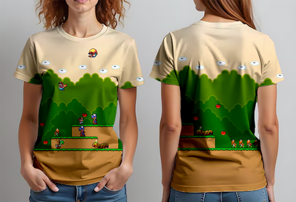 Yoshi island stage - Super Mario Bros.