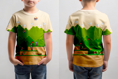 Yoshi island stage - Super Mario Bros.