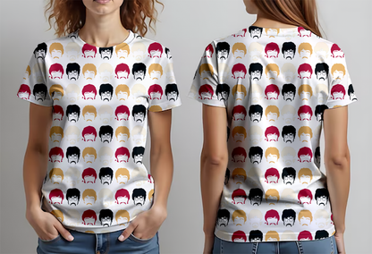 The Beatles negro amarillo blanco rojo