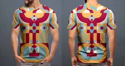 Máscara rosa celeste blanco